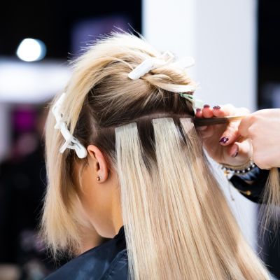 hair extention at Diva Salon